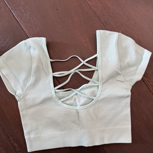 aqua top - Picture 3 of 3